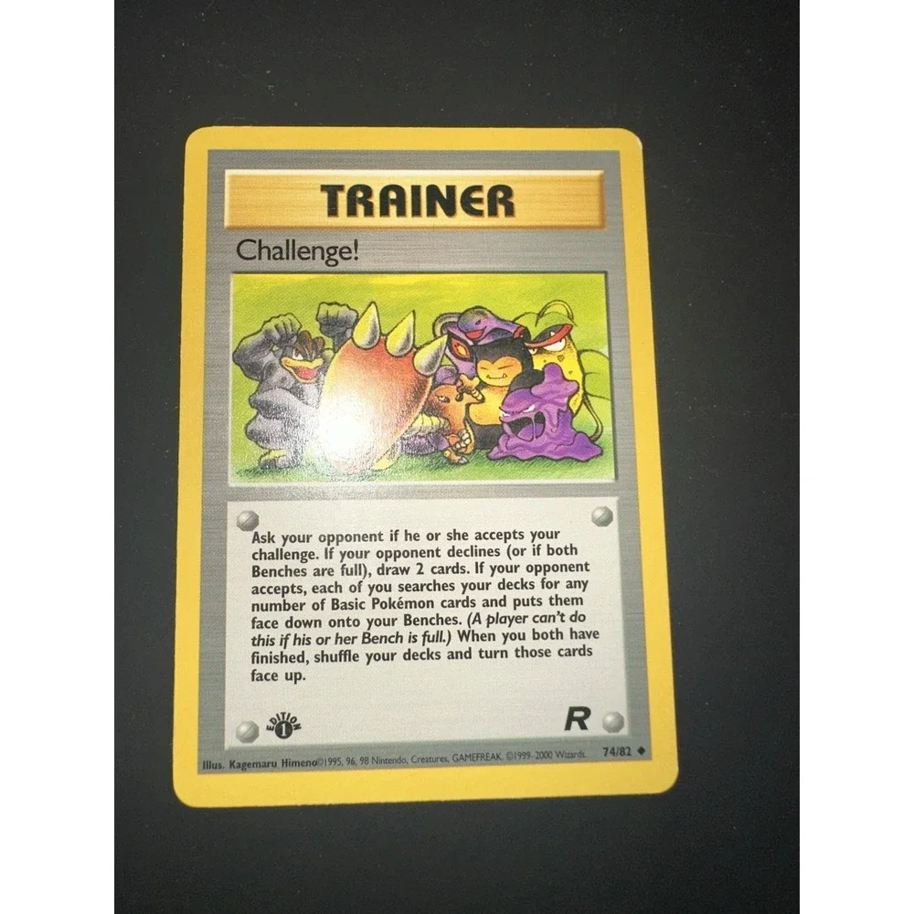 Challenge!‎ ERROR Printer Hickey 74/82 Team Rocket Pokemon 1st Edition HP - DMG